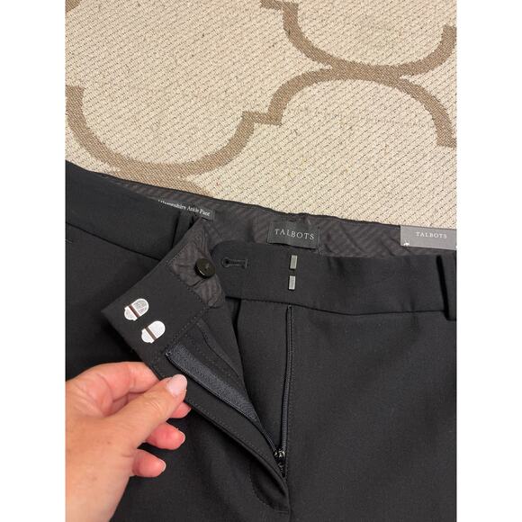 Talbots Hampshire Straight Ankle Black Pants, size 16P, NWT - Picture 8 of 14